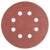 Discuri abrazive 125mm K80 5buc. cu 8 gauri GRAPHITE 55H941 HardWork ToolsRange