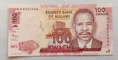 Malawi - 100 Kwacha (2012) foto