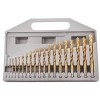 Trusa burghie titan, cutie din platic, 1 - 10 mm, 19 piese