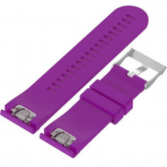 Curea ceas Smartwatch Garmin Fenix 5, 22 mm Silicon iUni Purple foto