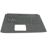 Carcasa superioara cu tastatura palmrest Laptop, Asus, ROG Strix GL703VM, GL703GE, GL703VD, 90NB0GM2-R31US0, cu iluminare RGB, layout US