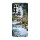 Husa compatibila cu Oppo Find X5 Lite model Peaceful waterfall, Silicon, TPU, Viceversa, Transparent, Carcasa