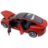 Macheta Tesla Model 3 rosie deschide 4 usi, portbagaj si capota, lumini si sunete