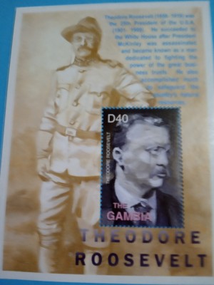 GAMBIA, ROOSEVELT - COLIȚĂ MNH foto