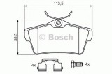 Set placute frana,frana disc PEUGEOT EXPERT Tepee (VF3V) (2007 - 2016) BOSCH 0 986 494 192