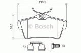 Set placute frana,frana disc FIAT SCUDO caroserie (272, 270) (2007 - 2016) BOSCH 0 986 494 192