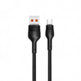 CABLU DE DATE XO-NB55, USB - MICROUSB, 5A, 1M, NEGRU BLISTER