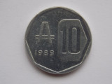 10 AUSTRALES 1989 ARGENTINA