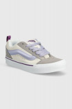 Vans tenisi din piele intoarsa Knu Skool culoarea gri, VN000CS0PRP1