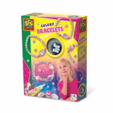 Kit creativ pentru copii cu accesorii incluse - Bratari cu tematica galaxie Glow in the Dark