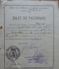 Bilet de vaccinare, 1908