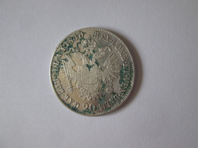 Rara! Austria 20 Kreuzer 1840 A argint Ferdinand I foto