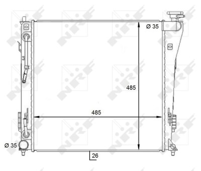 NRF 59087 Radiator, racire motor foto