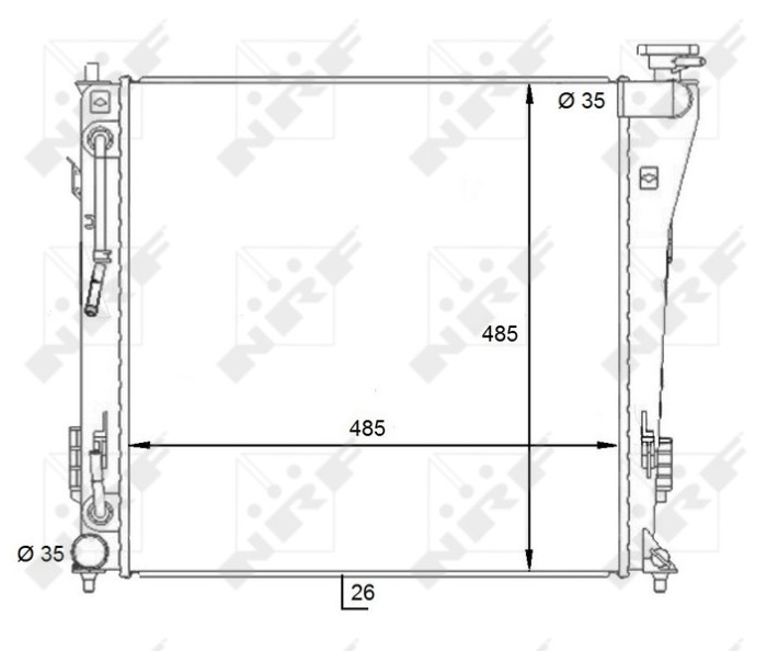 NRF 59087 Radiator, racire motor