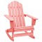 Gossi scaun balansoar de gradina adirondack, roz, lemn masiv de brad