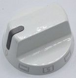 Buton Aragaz/Cuptor Gorenje 703654 Alb, Knob CYL 8+0, Compatibil Diverse Modele