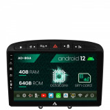 Cumpara ieftin Navigatie Peugeot 308 408 (2008-2013), Android 12, A-Octacore 4GB RAM + 64GB ROM, 9 Inch - AD-BGA9004+AD-BGRKIT265