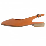 Pantofi damă, din piele naturală, marca Marco Tozzi, 2-29408-20-637-M4-08, portocaliu