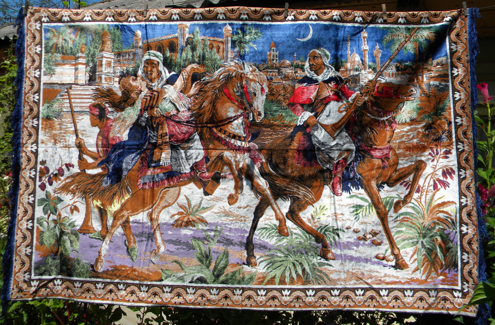Rapirea din Serai - Carpeta persana din matase 185 x cm. nefolosita | arhiva Okazii.ro