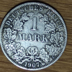 Germania - moneda de colectie - 1 mark 1907 A argint 0.900 - stare excelenta !
