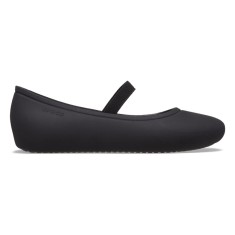 Balerini Crocs Brooklyn Flat Kids Negru - Black foto