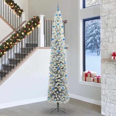 vidaXL Brad de Crăciun artificial Verde 300 cm PVC și oțel și plastic 3395069 foto