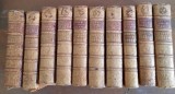 Plutarh Vietile Oamenilor Ilustri 1734 Franceza Editie Ilustrata (40 Portrete) 10 Vol Cartonate Epoca