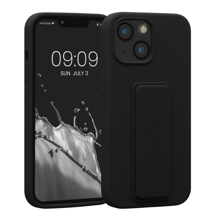 Husa Kwmobile pentru Apple iPhone 13 Mini, Silicon, Negru, 58276.01