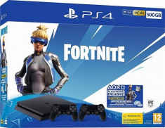 Consola SONY PlayStation 4 Slim (PS4 Slim) 500GB, Jet Black Fortnite Neo Versa Bundle + Extra controller foto