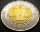 Cumpara ieftin Moneda exotica bimetal 1 BIRR - ETIOPIA, anul 2016 * cod 3164, Africa