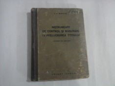 INSTRUMENTE DE CONTROL SI MASURARE IN PRELUCRAREA TITEIULUI - V. A. NICHITIN