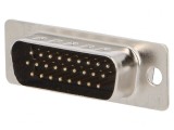 Conector D-Sub HD 26-Pin Tată Aurit pentru Lipire, CONEC
