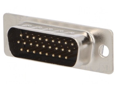 Conector D-Sub HD 26-Pin Tată Aurit pentru Lipire foto