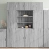 VidaXL Dulap &icirc;nalt, gri sonoma, 80x42,5x185 cm, lemn prelucrat 3281383