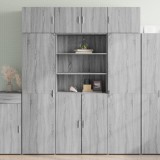 VidaXL Dulap &icirc;nalt, gri sonoma, 80x42,5x185 cm, lemn prelucrat
