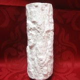 VAZA PORTELAN MAT BISCUIT STIL OP ART MODEL SCOARTA DE COPAC 18.5 CM