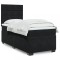 vidaXL Pat box spring cu saltea, negru, 90x200 cm, catifea 3293112