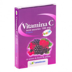 Vitamina C 100mg Fructe Padure Amniocen 20tbl foto