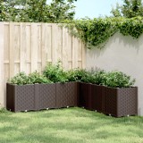 Cumpara ieftin Jardinieră de grădină, maro, 160x160x53 cm, PP