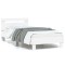 Gossi cadru de pat cu tablie si lumini led, alb, 75x190 cm