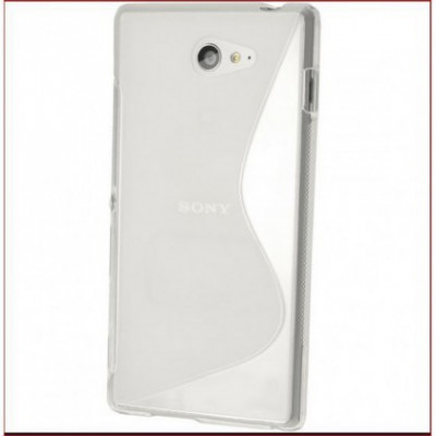 Husa Silicon S-line Sony Xperia M5 Transparent foto