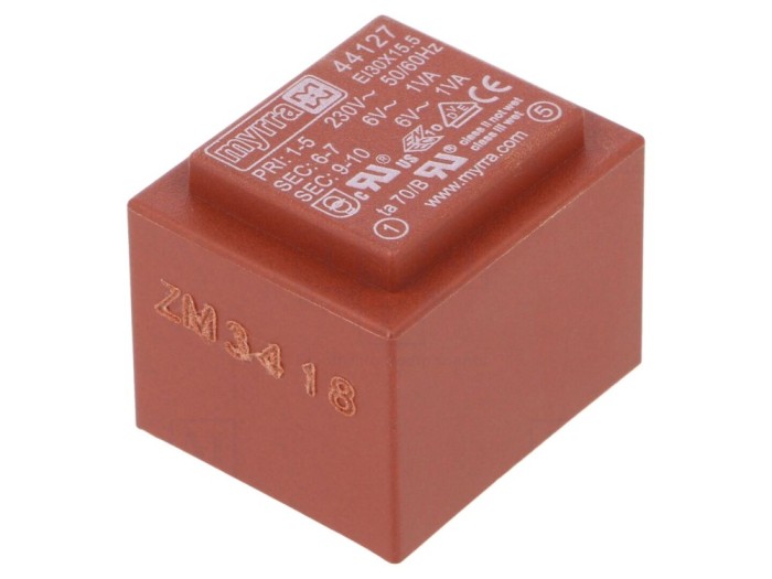 Transformator &icirc;ncapsulat 2VA 230V 6V