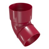 Cot burlan pentru sistem pluvial, Regenau, PVC, bordo, circular, 67.5 grade, D 80 mm