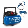 Compressor fara ulei HC06 Scheppach 5906153901, 1200 W, 6 L, 8 bari