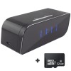 Mini camera Spy REVOSE&trade;, WI-FI, IP, Ascunsa in Ceas Desteptator, Microfon, Infrarosu, 1080P, Activare la Miscare, Card Micro SD 32GB Inclus