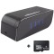 Mini camera Spy REVOSE&trade;, WI-FI, IP, Ascunsa in Ceas Desteptator, Microfon, Infrarosu, 1080P, Activare la Miscare, Card Micro SD 32GB Inclus