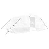 Cumpara ieftin Sera cu cadru de otel, alba, 20 m&sup2;, 5x4x2,3 m
