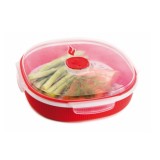 Steamer , recipient pentru gatit la abur la cuptorul cu microunde , 2 Litri / 23