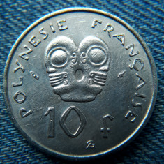 2i - 10 Francs 1975 Polinezia Franceza / Polynesie Francaise/ an unic de batere