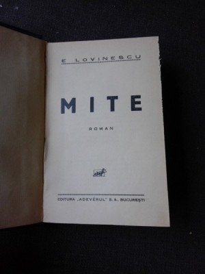 MITE - E. LOVINESCU foto